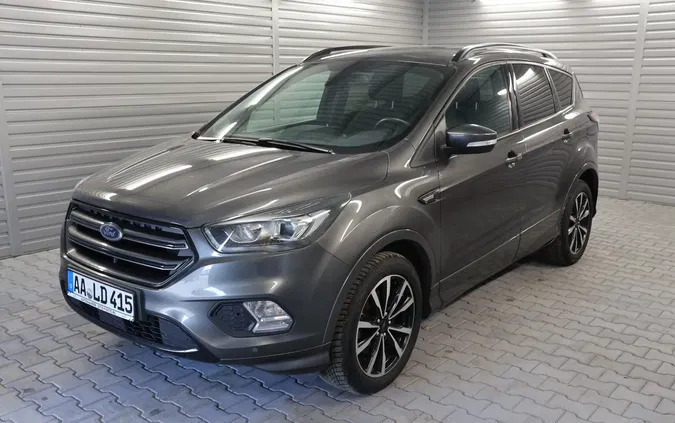 samochody osobowe Ford Kuga cena 74400 przebieg: 155000, rok produkcji 2018 z Wielichowo